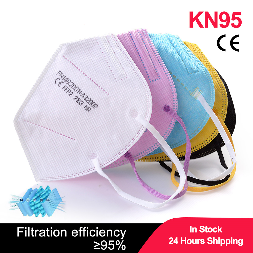 Black Face Mask Pack - 100 pezzi Mascherine per bambini FPP2