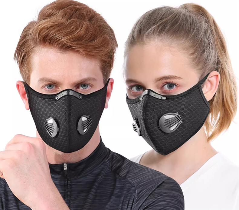 Dust Mask Construction - Maschera da ciclismo Sport Lavabile Riutilizzabile
